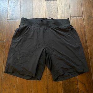 Black LuluLemon shorts with liner